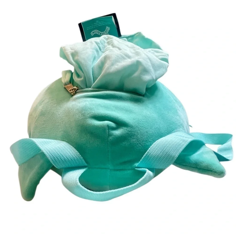 Original Squishmallows Plush Winston the Owl Backpack - Color Teal - 2022